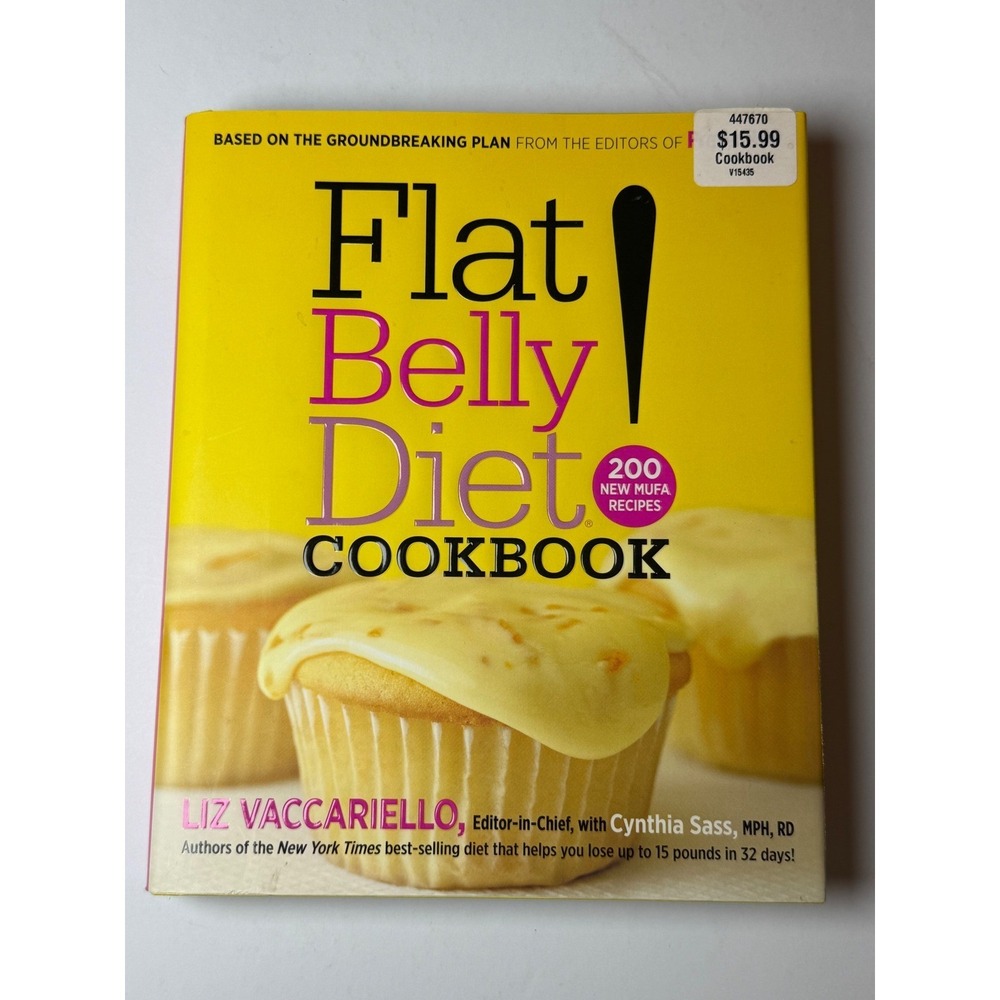 Flat Belly Diet Cookbook Liz Vaccariello‎ 200 MUFA Recipes Hardcover